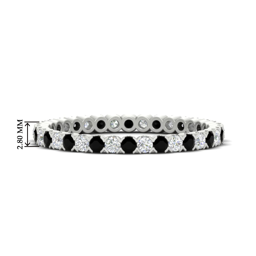 0.75 Carat Round Cut Bezel Set Eternity Band