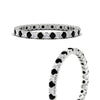 Load image into Gallery viewer, 0.75-carat-round-cut-bezel-set-diamond-and-black-diamond-eternity-wedding-band-in-white-gold-FD8072ROBGBLACKANGLE3-0.72CT-NL-WG?v=1774347027