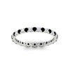 Load image into Gallery viewer, 0.75-carat-round-cut-bezel-set-diamond-and-black-diamond-eternity-wedding-band-in-white-gold-FD8072ROBGBLACKANGLE5-0.72CT-NL-WG?v=1774347027