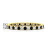 Load image into Gallery viewer, 0.75-carat-round-cut-bezel-set-diamond-and-black-diamond-eternity-wedding-band-in-yellow-gold-FD8072ROBGBLACK-0.72CT-NL-YG-HW?v=1774347027