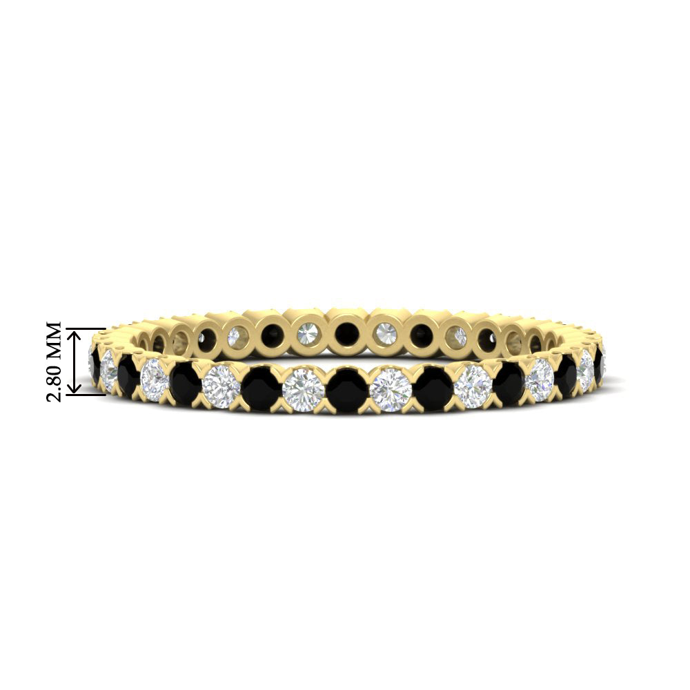 0.75 Carat Round Cut Bezel Set Eternity Band