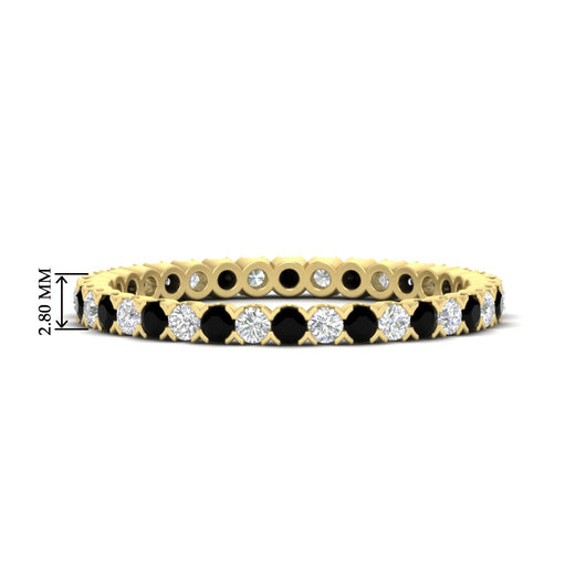 0.75-carat-round-cut-bezel-set-diamond-and-black-diamond-eternity-wedding-band-in-yellow-gold-FD8072ROBGBLACK-0.72CT-NL-YG-HW?v=1774347027
