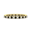 Load image into Gallery viewer, 0.75-carat-round-cut-bezel-set-diamond-and-black-diamond-eternity-wedding-band-in-yellow-gold-FD8072ROBGBLACK-0.72CT-NL-YG?v=1774347027