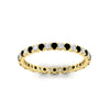 Load image into Gallery viewer, 0.75-carat-round-cut-bezel-set-diamond-and-black-diamond-eternity-wedding-band-in-yellow-gold-FD8072ROBGBLACKANGLE5-0.72CT-NL-YG?v=1774347027