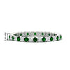Load image into Gallery viewer, 0.75-carat-round-cut-bezel-set-diamond-and-emerald-eternity-wedding-band-in-white-gold-FD8072ROBGEMGR-0.72CT-NL-WG-HW?v=1774347027