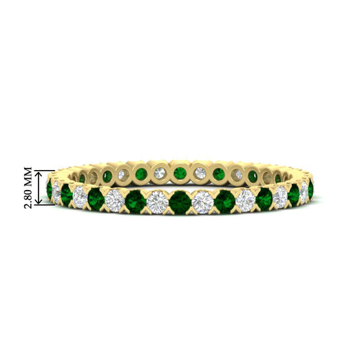 0.75-carat-round-cut-bezel-set-diamond-and-emerald-eternity-wedding-band-in-yellow-gold-FD8072ROBGEMGR-0.72CT-NL-YG-HW?v=1774347027
