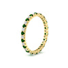 Load image into Gallery viewer, 0.75-carat-round-cut-bezel-set-diamond-and-emerald-eternity-wedding-band-in-yellow-gold-FD8072ROBGEMGRANGLE2-0.72CT-NL-YG?v=1774347027
