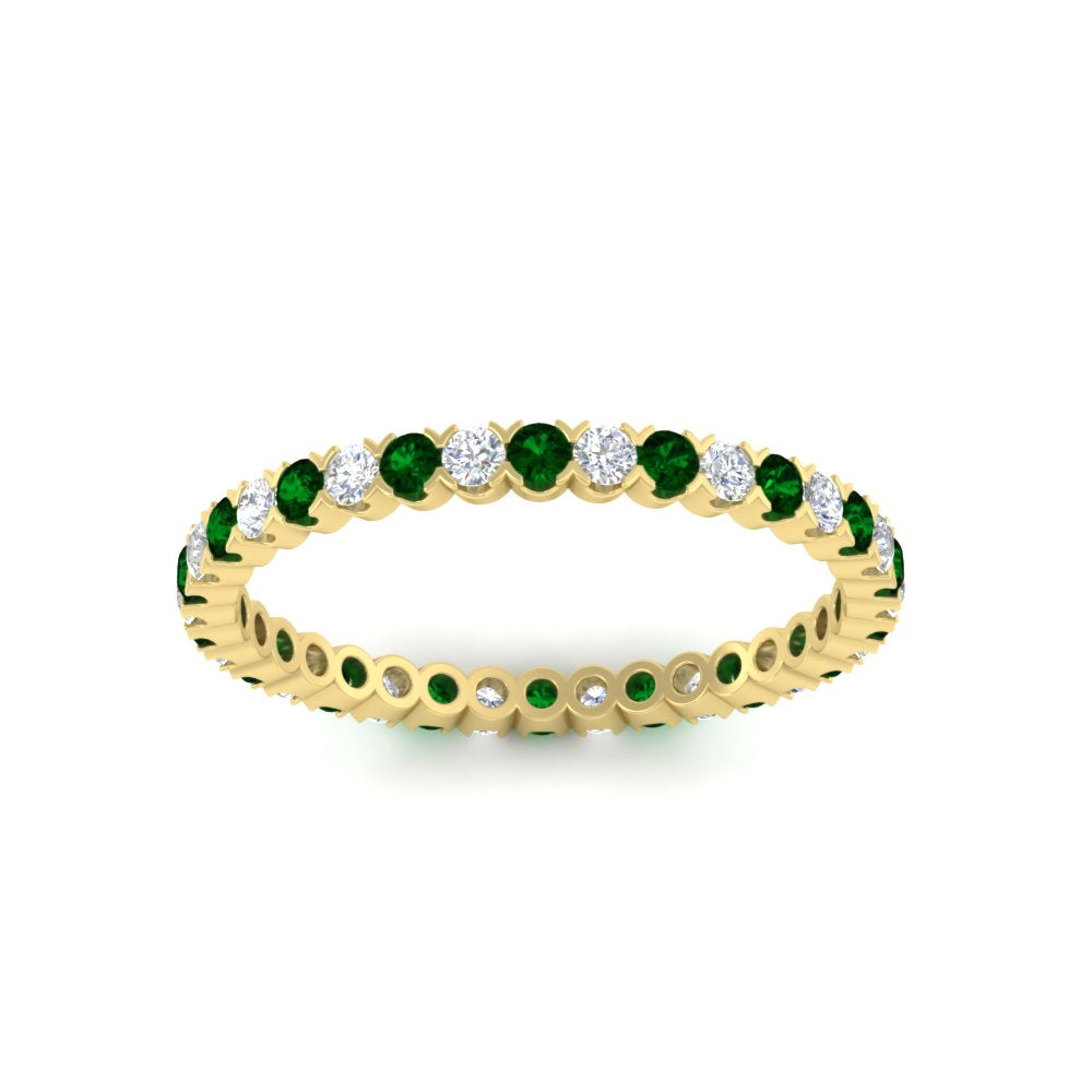 0.75 Carat Round Cut Bezel Set Eternity Band