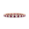 Load image into Gallery viewer, 0.75-carat-round-cut-bezel-set-diamond-and-pink-sapphire-eternity-wedding-band-in-rose-gold-FD8072ROBGSADRPI-0.72CT-NL-RG?v=1774347027