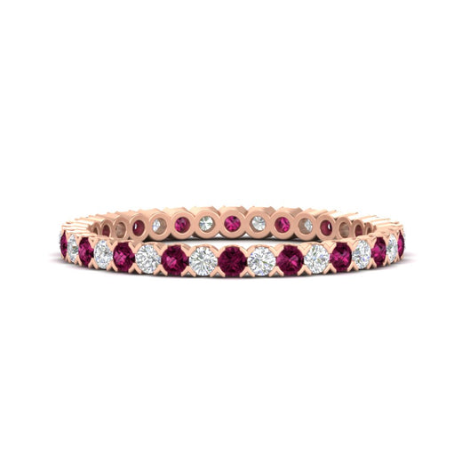 0.75-carat-round-cut-bezel-set-diamond-and-pink-sapphire-eternity-wedding-band-in-rose-gold-FD8072ROBGSADRPI-0.72CT-NL-RG?v=1774347027