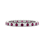 Load image into Gallery viewer, 0.75 Carat Round Cut Bezel Set Eternity Band
