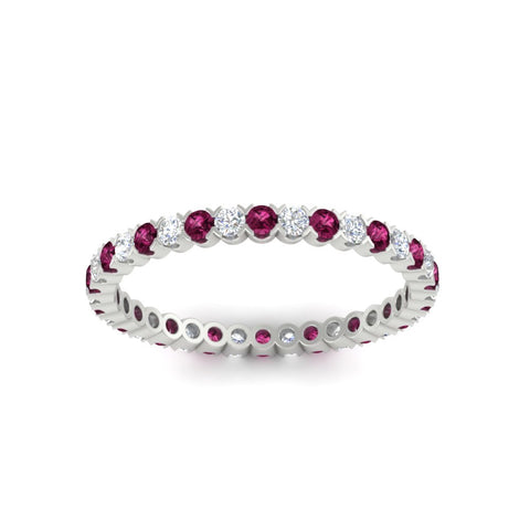 0.75-carat-round-cut-bezel-set-diamond-and-pink-sapphire-eternity-wedding-band-in-white-gold-FD8072ROBGSADRPIANGLE5-0.72CT-NL-WG?v=1774347027
