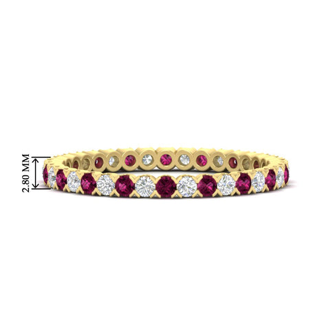 0.75-carat-round-cut-bezel-set-diamond-and-pink-sapphire-eternity-wedding-band-in-yellow-gold-FD8072ROBGSADRPI-0.72CT-NL-YG-HW?v=1774347027