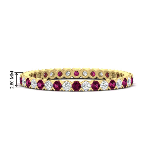 0.75-carat-round-cut-bezel-set-diamond-and-pink-sapphire-eternity-wedding-band-in-yellow-gold-FD8072ROBGSADRPI-0.72CT-NL-YG-HW?v=1774347027