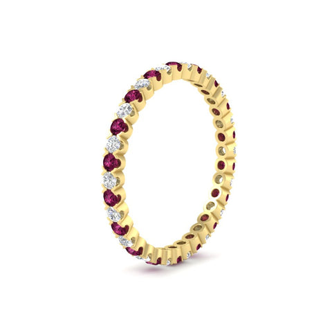 0.75-carat-round-cut-bezel-set-diamond-and-pink-sapphire-eternity-wedding-band-in-yellow-gold-FD8072ROBGSADRPIANGLE2-0.72CT-NL-YG?v=1774347027