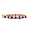 Load image into Gallery viewer, 0.75-carat-round-cut-bezel-set-diamond-and-ruby-eternity-wedding-band-in-rose-gold-FD8072ROBGRUDR-0.72CT-NL-RG-HW?v=1774347027