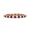 Load image into Gallery viewer, 0.75-carat-round-cut-bezel-set-diamond-and-ruby-eternity-wedding-band-in-rose-gold-FD8072ROBGRUDR-0.72CT-NL-RG?v=1774347027