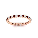 Load image into Gallery viewer, 0.75 Carat Round Cut Bezel Set Eternity Band
