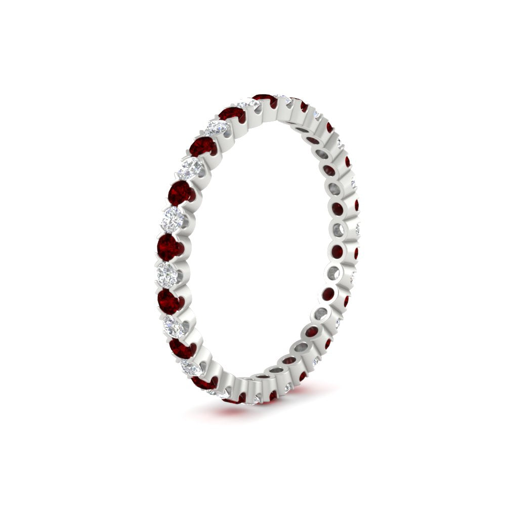 0.75 Carat Round Cut Bezel Set Eternity Band