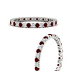 Load image into Gallery viewer, 0.75-carat-round-cut-bezel-set-diamond-and-ruby-eternity-wedding-band-in-white-gold-FD8072ROBGRUDRANGLE3-0.72CT-NL-WG?v=1774347027