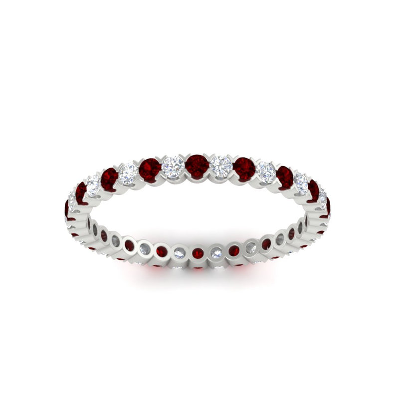 0.75-carat-round-cut-bezel-set-diamond-and-ruby-eternity-wedding-band-in-white-gold-FD8072ROBGRUDRANGLE5-0.72CT-NL-WG?v=1774347027