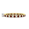 Load image into Gallery viewer, 0.75-carat-round-cut-bezel-set-diamond-and-ruby-eternity-wedding-band-in-yellow-gold-FD8072ROBGRUDR-0.72CT-NL-YG-HW?v=1774347027