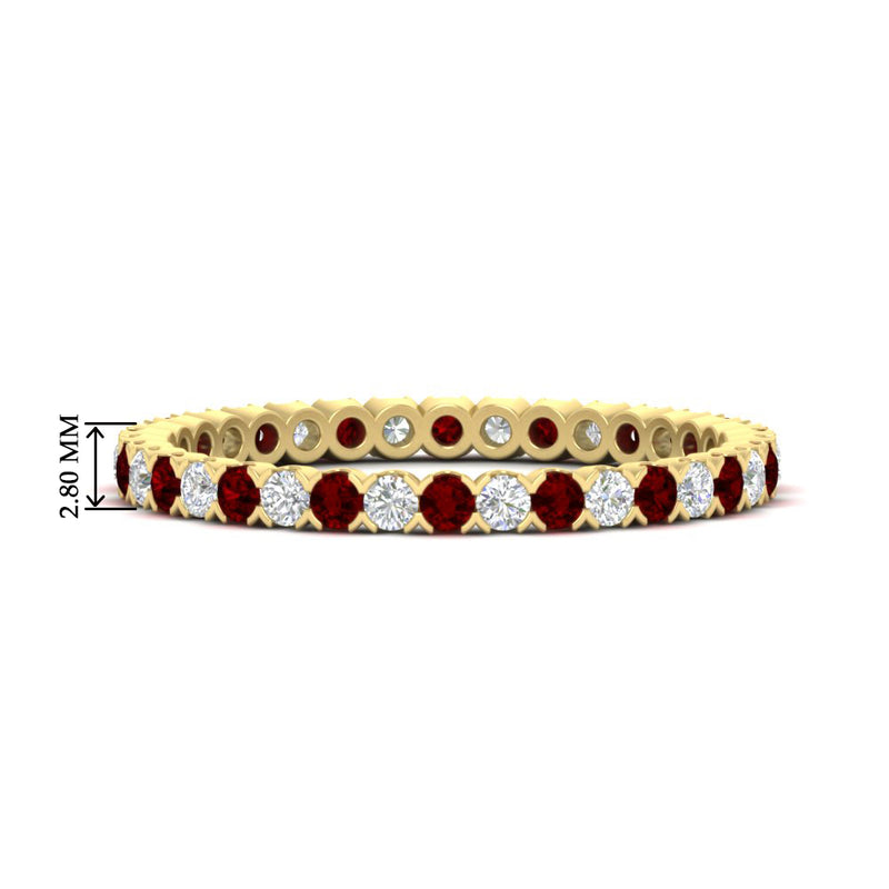 0.75-carat-round-cut-bezel-set-diamond-and-ruby-eternity-wedding-band-in-yellow-gold-FD8072ROBGRUDR-0.72CT-NL-YG-HW?v=1774347027
