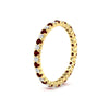 Load image into Gallery viewer, 0.75-carat-round-cut-bezel-set-diamond-and-ruby-eternity-wedding-band-in-yellow-gold-FD8072ROBGRUDRANGLE2-0.72CT-NL-YG?v=1774347027