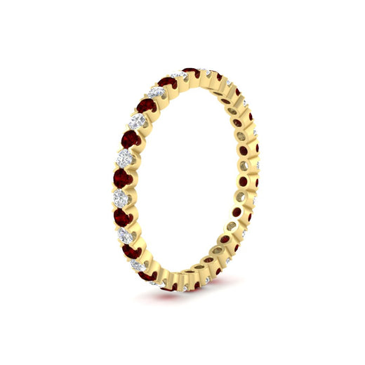 0.75-carat-round-cut-bezel-set-diamond-and-ruby-eternity-wedding-band-in-yellow-gold-FD8072ROBGRUDRANGLE2-0.72CT-NL-YG?v=1774347027