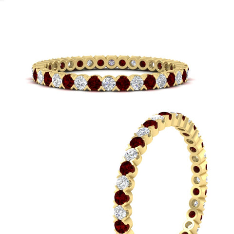 0.75-carat-round-cut-bezel-set-diamond-and-ruby-eternity-wedding-band-in-yellow-gold-FD8072ROBGRUDRANGLE3-0.72CT-NL-YG?v=1774347027