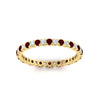 Load image into Gallery viewer, 0.75-carat-round-cut-bezel-set-diamond-and-ruby-eternity-wedding-band-in-yellow-gold-FD8072ROBGRUDRANGLE5-0.72CT-NL-YG?v=1774347027