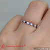 Load image into Gallery viewer, 0.75-carat-round-cut-bezel-set-diamond-and-sapphire-eternity-wedding-band-in-14k-yellow-gold-FD8072ROB-11?v=1774347027