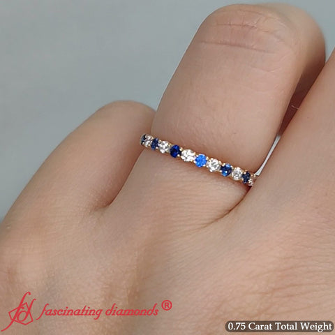 0.75-carat-round-cut-bezel-set-diamond-and-sapphire-eternity-wedding-band-in-14k-yellow-gold-FD8072ROB-11?v=1774347027