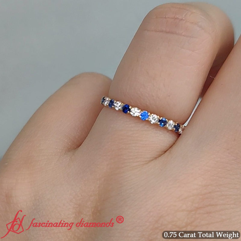 0.75-carat-round-cut-bezel-set-diamond-and-sapphire-eternity-wedding-band-in-14k-yellow-gold-FD8072ROB-11?v=1774347027