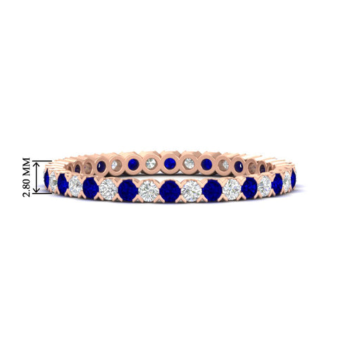 0.75-carat-round-cut-bezel-set-diamond-and-sapphire-eternity-wedding-band-in-rose-gold-FD8072ROBGSABL-0.72CT-NL-RG-HW?v=1774347027