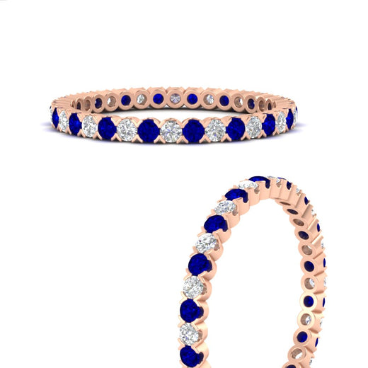 0.75-carat-round-cut-bezel-set-diamond-and-sapphire-eternity-wedding-band-in-rose-gold-FD8072ROBGSABLANGLE3-0.72CT-NL-RG?v=1774347027