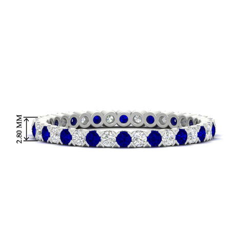 0.75-carat-round-cut-bezel-set-diamond-and-sapphire-eternity-wedding-band-in-white-gold-FD8072ROBGSABL-0.72CT-NL-WG-HW?v=1774347027