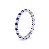 Load image into Gallery viewer, 0.75-carat-round-cut-bezel-set-diamond-and-sapphire-eternity-wedding-band-in-white-gold-FD8072ROBGSABLANGLE2-0.72CT-NL-WG?v=1774347027