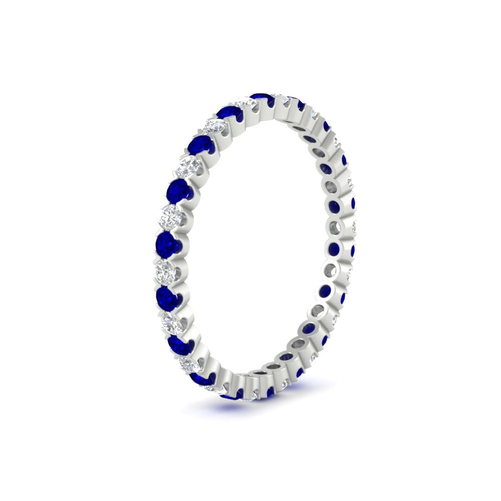 0.75 Carat Round Cut Bezel Set Eternity Band