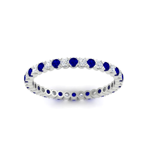 0.75-carat-round-cut-bezel-set-diamond-and-sapphire-eternity-wedding-band-in-white-gold-FD8072ROBGSABLANGLE5-0.72CT-NL-WG?v=1774347027