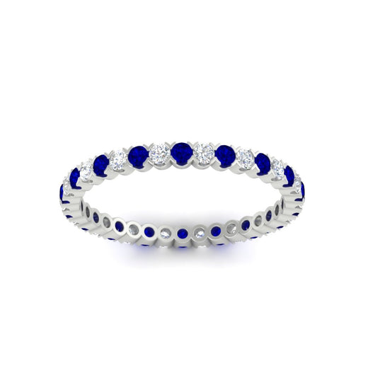 0.75-carat-round-cut-bezel-set-diamond-and-sapphire-eternity-wedding-band-in-white-gold-FD8072ROBGSABLANGLE5-0.72CT-NL-WG?v=1774347027