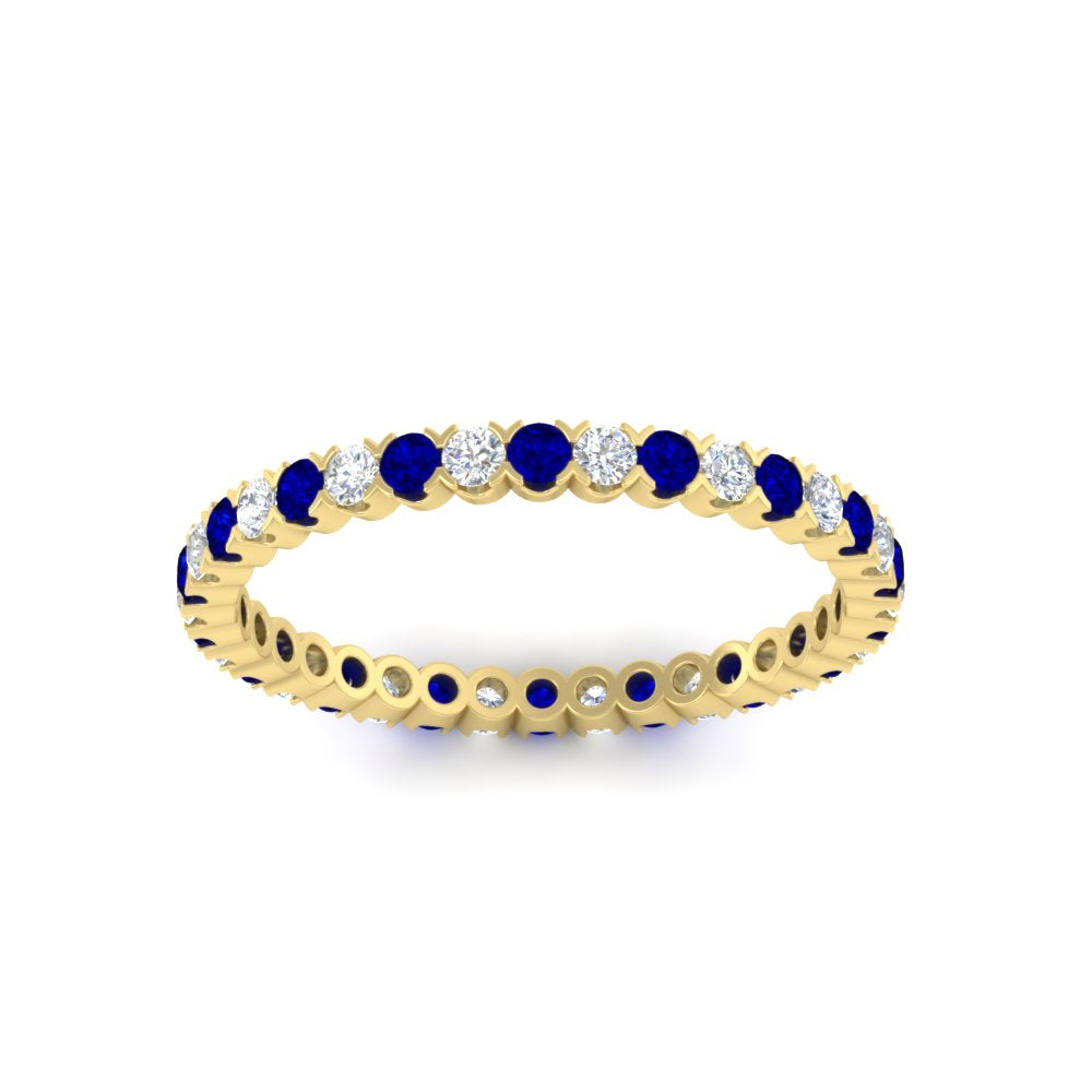 0.75 Carat Round Cut Bezel Set Eternity Band