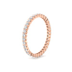 Load image into Gallery viewer, 0.75 Carat Round Cut Bezel Set Eternity Band
