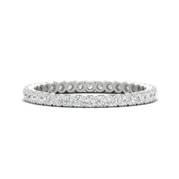 0.75 Carat Round Cut Bezel Set Eternity Band