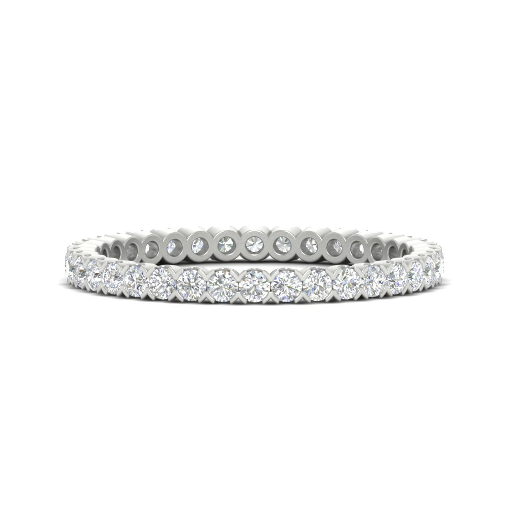 0.75 Carat Round Cut Bezel Set Eternity Band