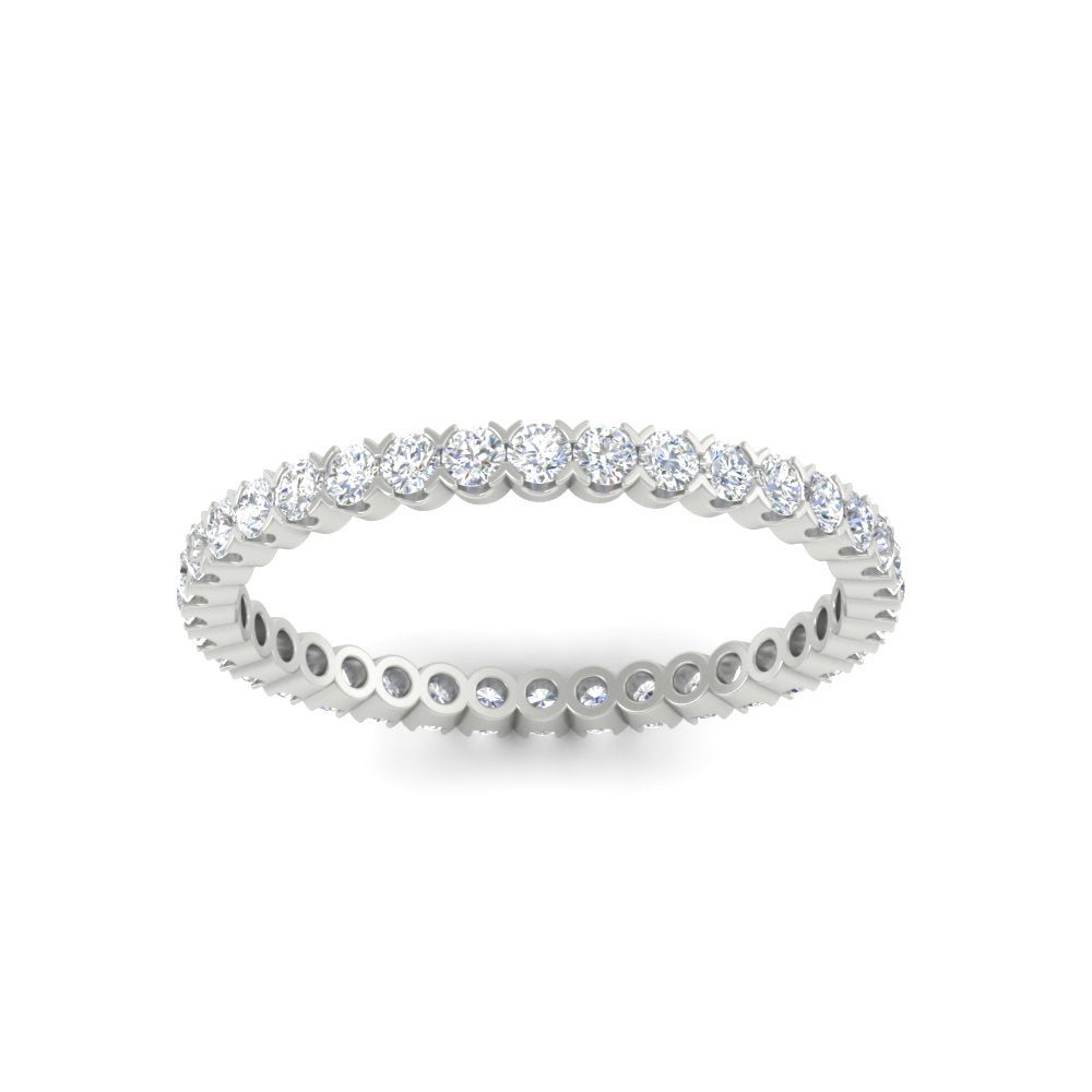 0.75 Carat Round Cut Bezel Set Eternity Band