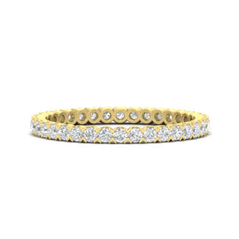 0.75 Carat Round Cut Bezel Set Eternity Band