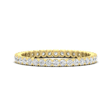 0.75 Carat Round Cut Bezel Set Eternity Band