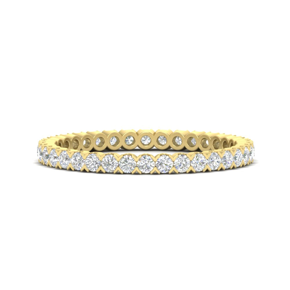 0.75 Carat Round Cut Bezel Set Eternity Band