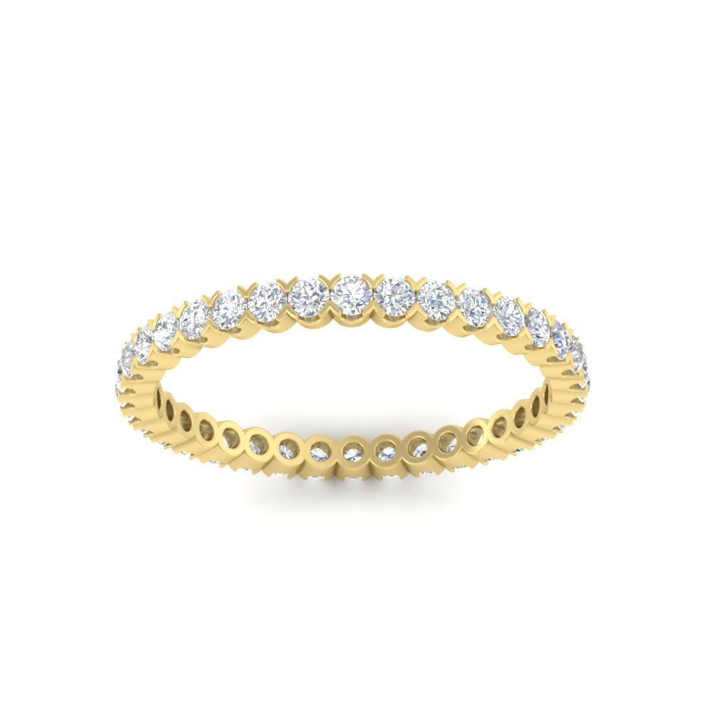 0.75 Carat Round Cut Bezel Set Eternity Band